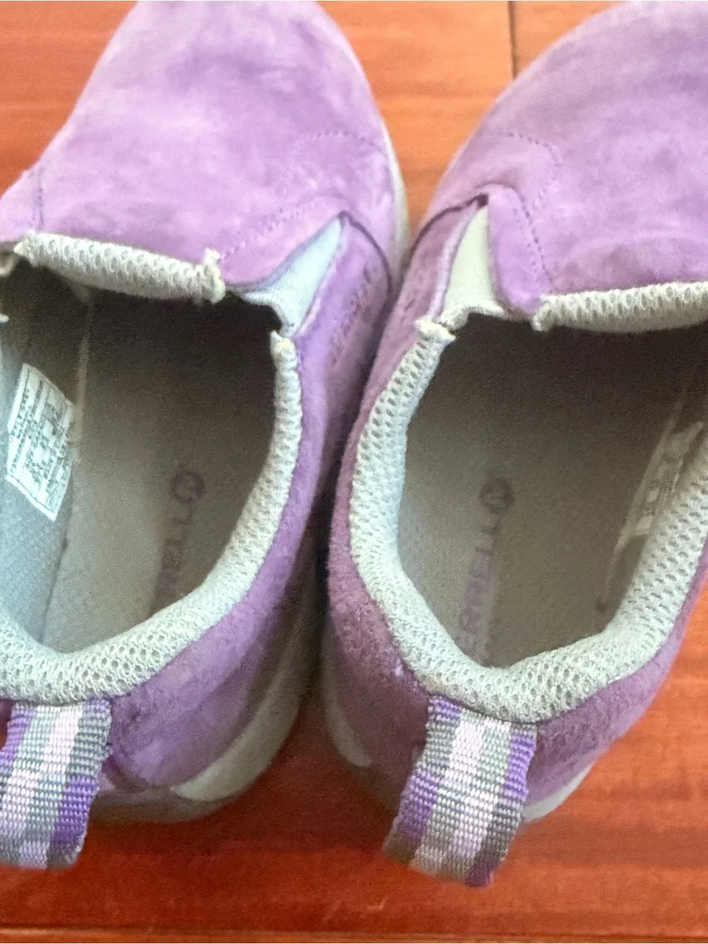 Merrell Kids Slip-On Suede Shoes - Purple